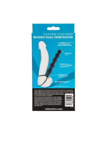 CalExotics Silicone LOVE Penetrator System - Насадка на член для двойного проникновения, 14,5 см (черный)